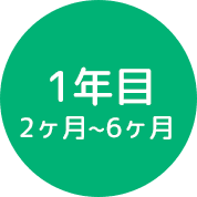 1年目 2ヶ月~6ヶ月